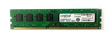 Crucial - CT51264BA160B - Memory 4GB DDR3-1600MHz PC3-12800 240-Pin DIMM