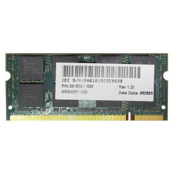 HP - 361524-001 - Memory 1GB DDR2 SoDIMM Non-ECC PC2-5300 667MHz