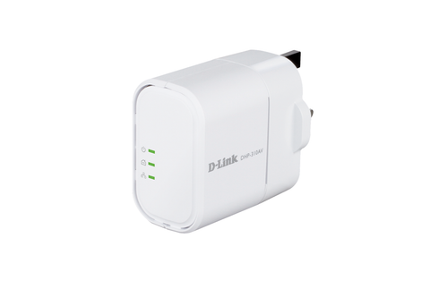 DHP-310AV - D-LINK - D-Link Powerline Network Adapter 1 x Powerline 1 x 10/100Base-TX Network 200 Mbps