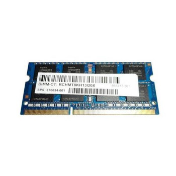 HP - 670034-001 - Memory 8GB DDR3 SoDIMM 1600MHz Non-ECC