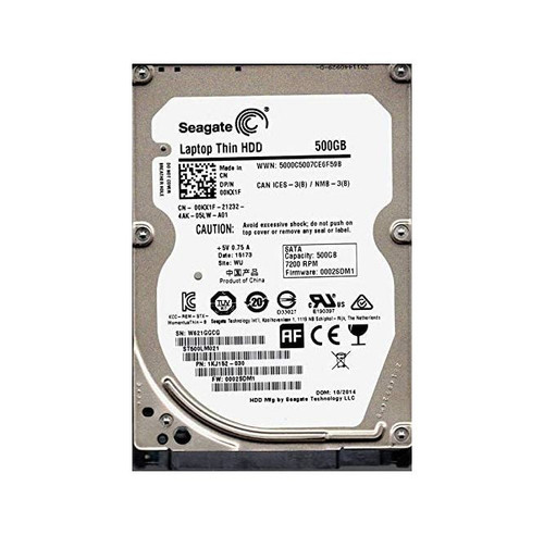 Seagate - 1KJ152-030 - HDD 500GB 7200RPM SATA 3Gb/s 2.5"