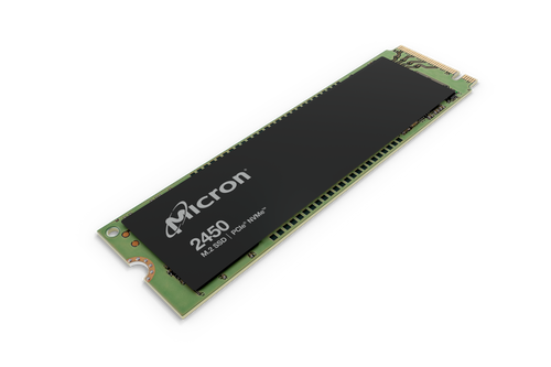 MTFDKBA512TFK-1BC1AABYY - Micron - 2450 Series 512GB Triple-Level Cell PCI Express NVMe 3D NAND M.2 2280 Solid State Drive
