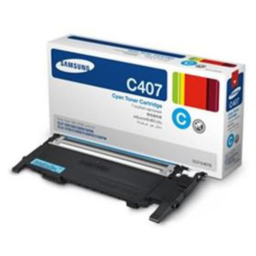 CLT-C407 - Samsung 1000 Pages Cyan Toner Cartridge