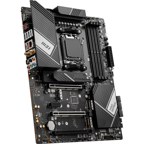 X670PROPWIFI - Msi Pro X670-P WIFI DDR5 AM5 AMD X670 Chipset USB 3.2 G1 USB 3.2 G2 USB-C 3.2 G2 USB-C 3.2 G2x2 2.5 Gigabit LAN Bluetooth Wifi Onboard Graphics HD Audio 8-Channel Motherboard