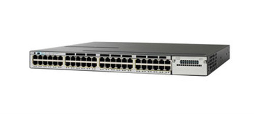 WS-C3850-48F-L-B2 - Cisco Catalyst 3850 48-Ports 10/100/1000Base-T RJ-45 PoE+ Manageable Layer3 Rack-mountable 1U and Desktop Stackable Switch