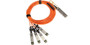 Cisco QSFP-4X10G-AOC2M Active Optical Cable 2M for 10Gbps, QSFP to 4x SFP, compatible with Cisco devices