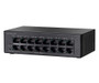 Cisco SF110D-16HP 16-Port PoE Unmanaged Switch for Small Business, Wall-Mountable, RJ-45 10/100, Desktop Switch