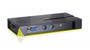 LevelOne 4-Port KVM Switch for Keyboard/Mouse/Video, compatible with 4 computers, HD-15 ports, ideal for office use