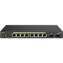 EnGenius 8-Ports Gigabit PoE Layer2 Switch with SFP Ports, for EWS2910P, mounted in a network rack