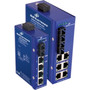 B&B Elinx Ethernet Switch ESW208-T, 8-Ports RJ-45 10/100Base-TX, Rail-mountable for Industrial Use