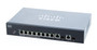 Cisco SG300-10MPP-K9 8-Port PoE Layer 3 Switch, Rack-mountable, Compatible with Small Business Networks