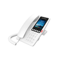 Fanvil H6W Hotel IP Phone with Wi-Fi in White, compatible with hotel communication systems