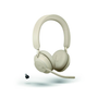 Jabra Evolve2 65 USB-C Stereo UC Headset Beige 26599-989-898 - Compatible with UC applications, stylish beige design