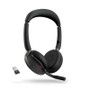 Jabra Evolve2 65 Flex Wireless Headset Link380a UC Stereo Black for ProLiant DL360p Gen8 Servers