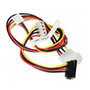 Supermicro - CBL-0262L - Cable 4-Pin to SATA Right Angle 4-Pin FDD