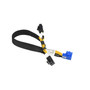 Supermicro - CBL-PWEX-1025 - GPU Power Extension Cable 2x 4-Pin 6cm