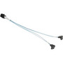 Supermicro - CBL-SAST-0824 - Cable MiniSAS HD SFF-8643 to 2 SATA