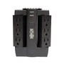 Tripp Lite SWIVEL6 Surge Protector - 6 Outlets, Rotating Plug, Wall Mountable