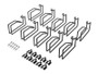 HPE - Q9V02A - Rack Cable Management Kit D-Rings