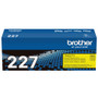 Brother TN227Y yellow high-yield toner cartridge for laser printers, ideal for vibrant color printing in office use.