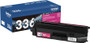 Brother TN-336M magenta toner for high-yield printing, compatible with Brother printers, ideal for vibrant color documents.