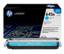 HP 645A Cyan Toner Cartridge by HP, compatible with HP LaserJet printers, featuring high-yield cyan toner for vibrant prints.