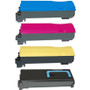 Kyocera TK-542Y yellow toner cartridge set for high-quality color printing in office printers.