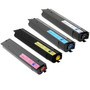 Toshiba T-FC50U-C toner cartridge set, high-yield black and color cartridges, compatible with Toshiba multifunction printers.