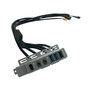 HP 662876-002 Workstation front USB and audio I/O assembly for easy connectivity and quick access in professional setups.