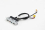 Lenovo ThinkStation front panel with dual USB ports and audio jack for easy access and connectivity.