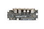 Apple Mac Pro front audio USB I/O board, part 820-2338-A, for professional desktop audio and connectivity.