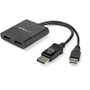 StarTech MSTDP122DP DisplayPort to DisplayPort adapter, compact, reliable for high-quality video connection.