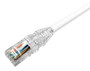 UNC10G-WH-2F CommScope modular patch cord cable, white, high-speed data transmission for networking setups.