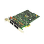Dialogic 4-Port PCIE Voice Fax Board D4PCIUFEWEU for telephony, voice, and fax applications in server setups.