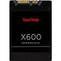 SanDisk x600 128GB SATA 6Gb/s 2.5" SSD, reliable storage for laptops and desktops, high-speed data transfer.