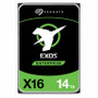 Seagate Exos X16 14TB 7.2K RPM SATA 6Gb/s 512e/4Kn 256MB 3.5" SED Hard Drive for enterprise storage.