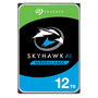 Seagate SkyHawk AI 12TB 7.2K RPM SATA 6Gb/s surveillance HDD, reliable for 24/7 security system storage.