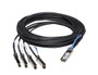 Dell - 470-AAGE - Cable 40GbE QSFP+ to 4x10GbE SFP+ 3M