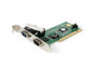 HP 16C550 2 Port Serial Adapter PCI Card, model 389348-002, for connecting serial devices in computer systems.