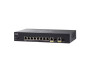 Cisco SG350-10MP-K9 8-port PoE+ Layer 3 managed smart switch for enterprise networking, rack-mountable, includes 2 SFP ports.