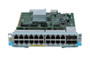 HP Aruba 20-port 10/100/1000 PoE+ Expansion Module J9990-61001 with 4 1G/10GbE SFP+ ports for network expansion.