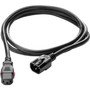HP Q0P69A jumper cord PDU, 250V 10A, black for server rack power distribution, reliable and easy to connect.