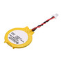 HP RTC Coin Battery (702853-001) with cable, for maintaining real-time clock in compatible devices.