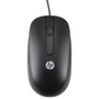 HP Y3L82AV optical USB mouse with cable, ergonomic design, ideal for precise computer navigation.