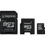 SDC2/16GB-2ADP - Kingston 16GB Class 2 microSDHC Flash Memory Card with 2 Adapter