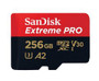 SanDisk - SDSQXCZ-256G-GN6MA - Memory Card 256GB Micro SDXC Extreme Pro