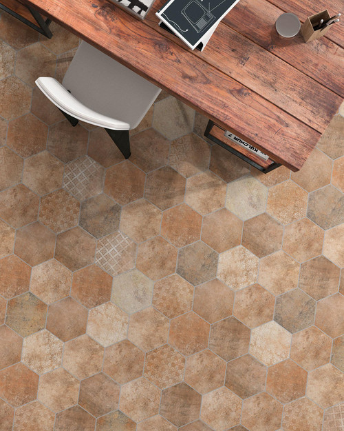 Ceramic & Porcelain Abadia Hex By Tesoro