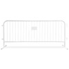 White 8.5 foot crowd control barrier Fat bases