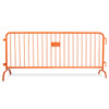 Orange 8.5 foot crowd control barrier bridge bases