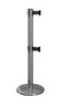 Pro Twin Retractable Belt Barrier Stanchions | 16 Foot ADA Belt Posts Stanchions Epic Crowd Control